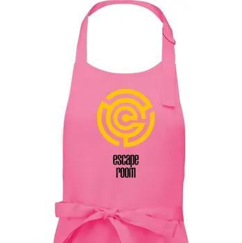 Kuchyňská zástěra Escape room labyrint - Pánská zástěra na vaření - Univerzální velikost ( Růžová )