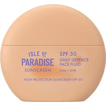 Přípravek na opalování 764127-SUNSCREEN SPF 50 FACE FLUID 50ML - Sunscreen SPF 50 Face Fluid – Ochranný opalovací fluid na obličej s SPF50 - ISLE OF PARADISE