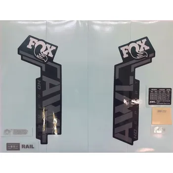 Vidlice na kolo NÁLEPKY FOX NA VIDLICI 36 A 36SL SADA - AWL HD 2025 ČERNÉ MAT NA ČERNOU VIDLICI