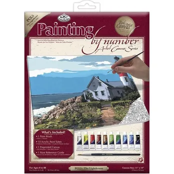 Malování podle čísel na plátně 23x31cm R&L - Maják