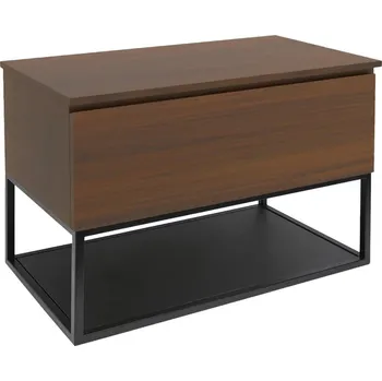 Koupelnový nábytek Koupelnová skříňka s krycí deskou SAT B-Way 99x30x45 cm ořech mat BWAY100NUTDESK