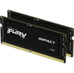 Kingston FURY Impact DDR5 32GB 5600MT/s CL40 SO-DIMM (2x16GB) (KF556S40IBK2-32) Černá