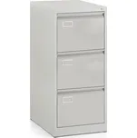 Kovová kartotéka A4 - 3 zásuvky, 45,5 x 62 x 101,5 cm, cylindrický zámek, světle šedá - ral 7035 198068314