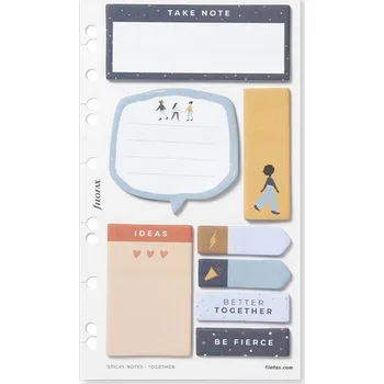 Diář Filofax Lepicí bločky Together, 8 × 25 ks, osobní/A5