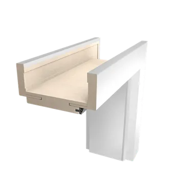 Zárubeň Obložková zárubeň Naturel 70 cm pro tloušťku stěny 7,5-9,5 cm bílá levá O1BLAK70L