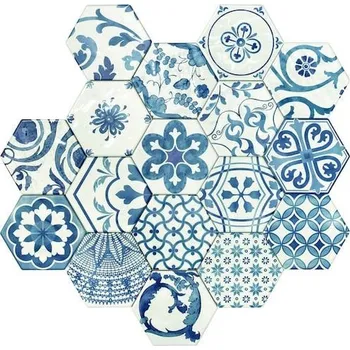 Obklad Dekor Tonalite Exabright mix barev 15x17 cm lesk EXBDECBIB