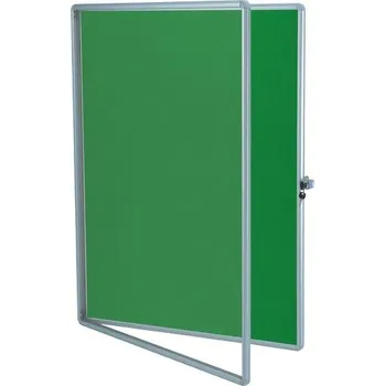 Textilní interiérová vitrína ekoTAB 75 × 100 cm, zelená