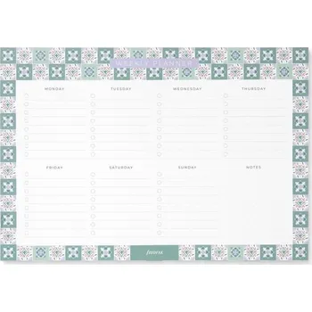 Kancelář Magnetický trhací blok Filofax Mediterranean - týdenní plán