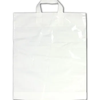 Taška PE 40 × 45 cm, bílá s uchem