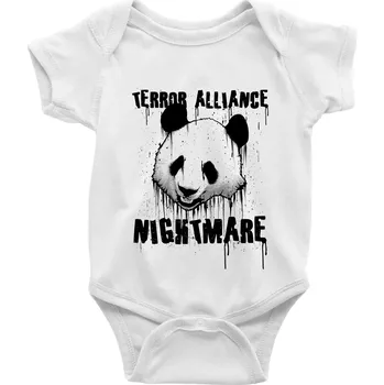 Kojenecký body Panda terror - Body kojenecké s krátkým rukávem - Krátký r. do 3 měs ( Bílá )