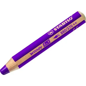 Pastelka STABILO woody 3 in 1 Multifunkční pastelka - lila