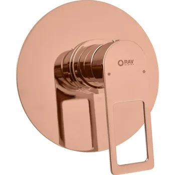 Vodovodní baterie Sprchová baterie RAV SLEZÁK Nil včetně podomítkového tělesa zlatá růžová NL283LZRL