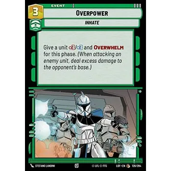 Karetní hra Overpower 126/264 - Legends of the Force Typ karty: Standard