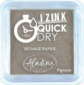 Razítková poduška Razítkovací polštářek Izink Quick Dry, rychle schnoucí - šedá