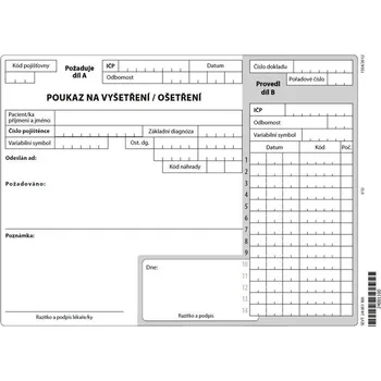 Tiskopis 06x- Poukaz na ošetření - vyšetření list A5