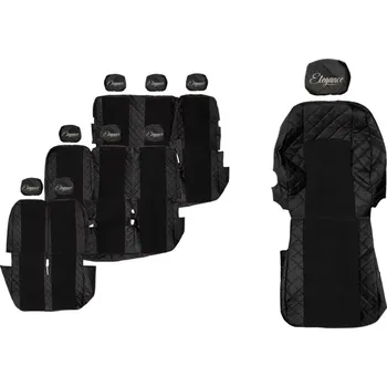 Ochranný autopotah Potahy sedadel (9) - Elegance Q, RENAULT TRAFIC II (01.2001-02.2014) & OPEL VIVARO I (01.2001-02.2014) & NISSAN PRIMASTAR (01.2001-02.2014) - 9místné provedení