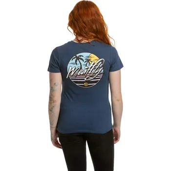 Dámské tričko Meatfly dámské tričko Shori Dark Blue | Modrá | Velikost M | 100% bavlna