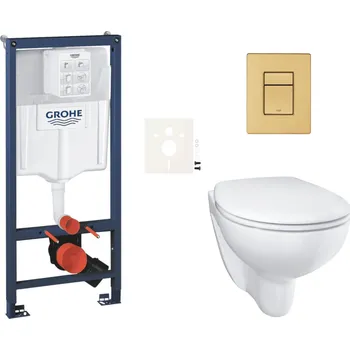 Bidet Závěsný wc set do lehkých stěn / předstěnová montáž GROHE Bau Ceramic SIKOGRSBAUSCGN0