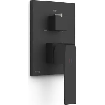 Vodovodní baterie Sprchová baterie TRES bez podomítkového tělesa černá matná 20227310NM