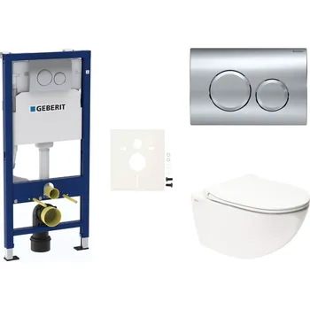 Bidet Cenově zvýhodněný závěsný WC set Geberit do lehkých stěn / předstěnová montáž+ WC SAT Infinitio SIKOGESINFD20