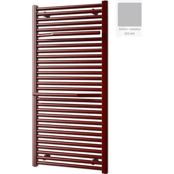 Radiátor Radiátor ISAN Avondo 177,5x60cm stříbrná středové připojení DLNN17750600STS