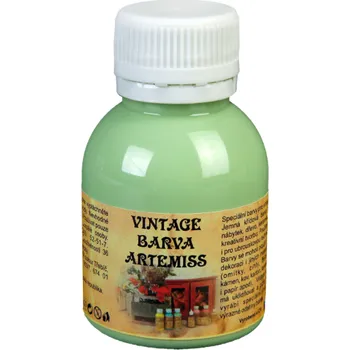 Speciální výtvarná barva Křídová VINTAGE barva - pistáciová, 110 g