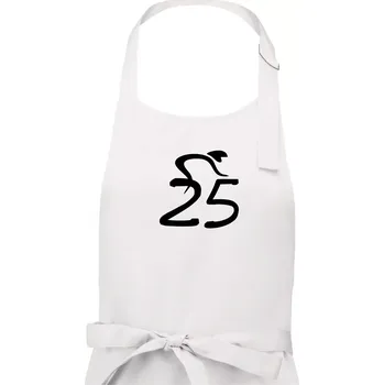 Kuchyňská zástěra Cyklista slaví pětadvacítku (25) - Pánská zástěra na vaření - Univerzální velikost ( Bílá )