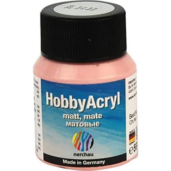 Speciální výtvarná barva Hobby Acryl matt Nerchau - 59 ml - rumělková růžová