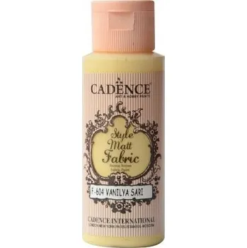 Speciální výtvarná barva Barva na textil Cadence Style Matt Fabric, 59 ml - vanilková žlutá