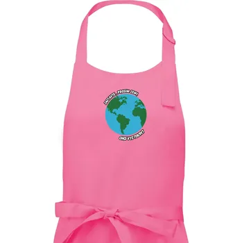 Kuchyňská zástěra Zastavte zemi chci vystoupit - Dámská zástěra na vaření - Univerzální velikost ( Růžová )