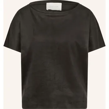 Dámská halenka Juvia Dámské Tričko Fidelia V Koženém Vzhledu, černá, 38