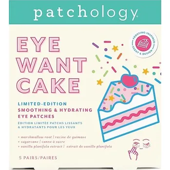 Pleťová maska 748450-EYE WANT CAKE HYDRATING PATCHES - Eye Want Cake Limited-Edition Smoothing – Hydratační polštářky na oči - PATCHOLOGY