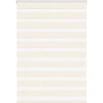 vidaXL Zebra roleta 115x150 cm šířka látky 110,9 cm polyester [4014758] Barva: Mramorově béžová