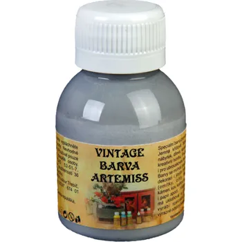 Speciální výtvarná barva Křídová VINTAGE barva - šedá, 110 g