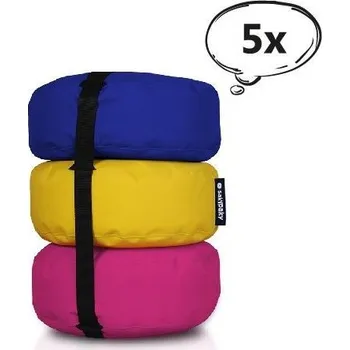 Sedací pytel SakyPaky Sada 5 sedacích vaků Triburet - 15 ks