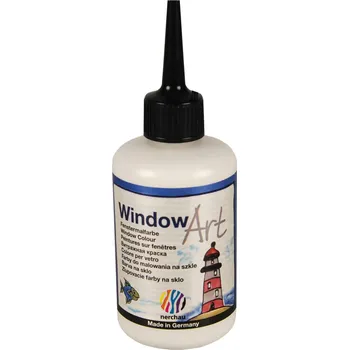 Speciální výtvarná barva Barva na sklo Nerchau 80 ml - kontura bílá