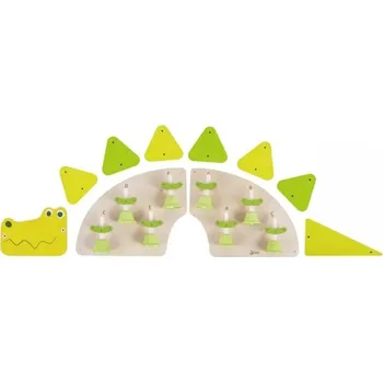 Dřevěná hračka Nástěnný krokodýl Classic World