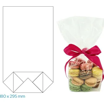 Sáček na potraviny Dárkový sáček 18 × 29,5 cm celofán transparentní 1 ks