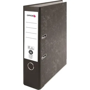 Pák.pořadač OFFICEO - A4,karton, 7,5, mramor,černý