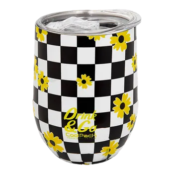 Termohrnek CoolPack 350 ml nerez - Chess flow