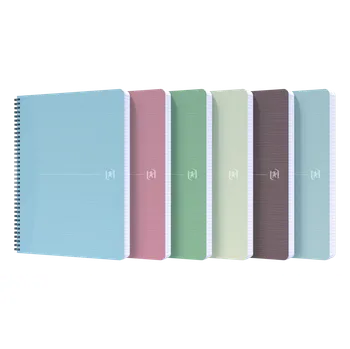 Blok Oxford Blok spirálový RecUp A4/90 listů, linkovaný, mix Oxford