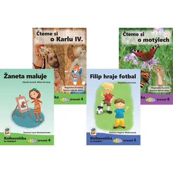 Český jazyk Knihovnička ke Slabikáři AMOS - sada 2