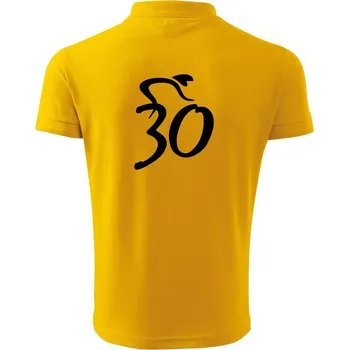 Pánská košile Cyklista slaví třicítku (30) - Polokošile pánská Pique Polo 203 - 4XL ( Žlutá )