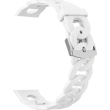 Příslušenství k chytrým hodinkám Madvell Silikonový řemínek Bloom bílý jasmín 22mm