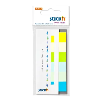 Samolepící bloček Papírové samolepicí záložky Stick'n 45 × 15 mm, 6 × 30 lístků, letní barvy