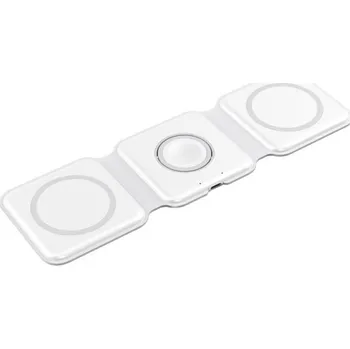 3v1 Magnetická skládací bezdrátová nabíječka, bílá