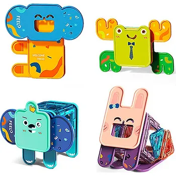 ostatní stavebnice Stavebnice MiniTechnic ZOO - magnetická zvířátka 36 dílků