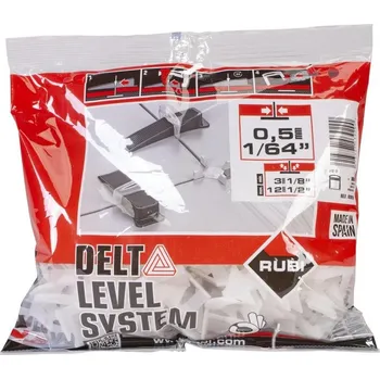 Spony 0,5 mm leveling system Delta Rubi 100 ks R3929