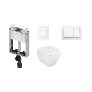 Bidet Cenově zvýhodněný závěsný WC set TECE k zazdění + WC Vitra Vitra Shift KMPLSHIFTT