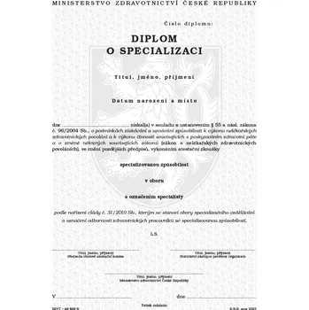Diplom o specializaci